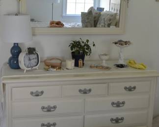 Thomasville refurbished painted Dresser and mirror