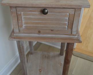 Shutter style front accent table