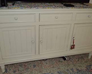 TV console cabinet with three doors