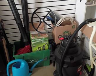 Shop vac and blower with attachments 