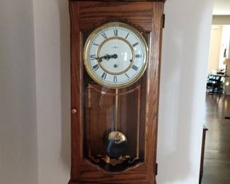 Key wind wall clock
