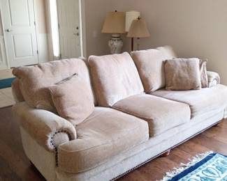 Sofa and matching loveseat