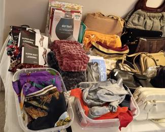 Womens scarves, hankies and etc.