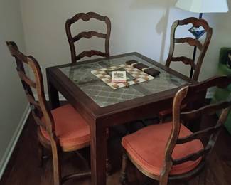 Game table with chairs
