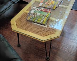 Hair pin legs on coffee table