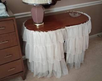 Kidney bean shaped dressing table