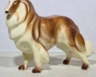 Vintage Ceramic Collie Figurine