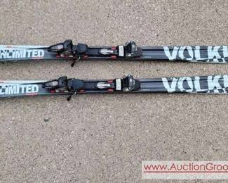 VOLKL Unlimited AC30 Skiis with Marker Wide Ridge bindings