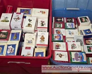 2 Totes of Hallmark Ornaments