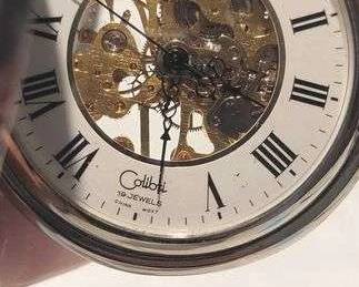 1 Colibri 19 Jewel Hunting Case Skeleton Pocket Watch