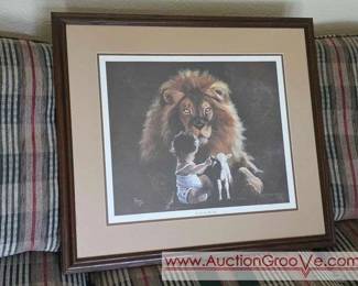 1 The Lion and The Lamb Artist Proof Print by Rozan Henning