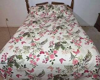 Sealy Posturepedic Queen Size Bed with Frame. Clean and Comfortable.