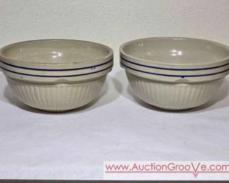 Red Wing Blue Banded Saffron Ware Grayline Stoneware