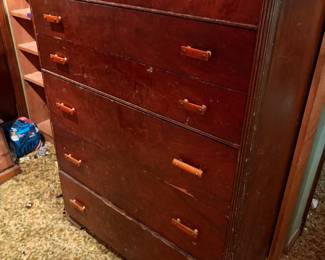 Waterfall Art Deco dresser with Bakelite handles