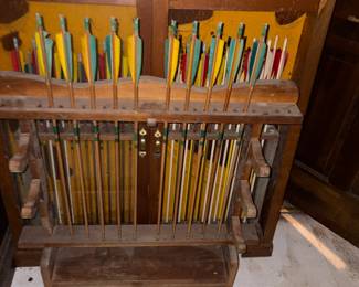 large wood bow case with topper - in two parts