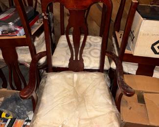 matching set of ten chairs for table
