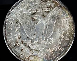 1902 US Morgan Silver Dollar 90% Silver Coin - Historic Philadelphia Mint