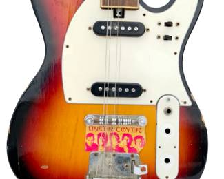 Vintage 1970s Teisco Kawai Telecaster Style Electric Guitar Sunburst Japan AS-IS