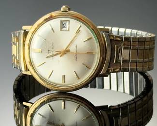 Vintage 1960s Hamilton Accumatic 10K RGP Automatic Date Watch - Speidel Band