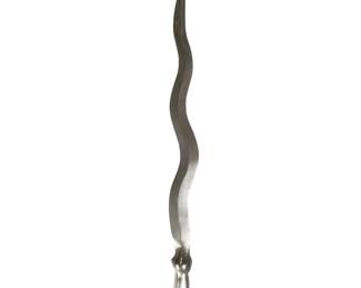 Vintage Chinese Wushu Serpentine Spear Martial Arts Practice Weapon