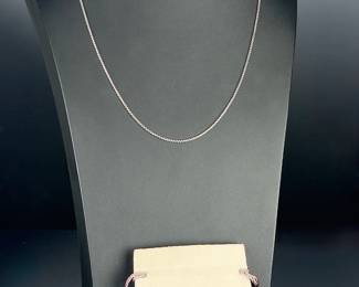 David Yurman Sterling Silver 14K Gold Box Chain Necklace 24in DY 925 585