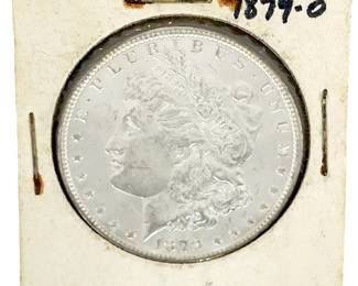 1879-O Morgan Silver Dollar Coin, 90% US Silver, New Orleans Mint
