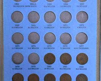 Whitman No. 9003 Indian Head Cent Penny Collection 1856-1909 Partial Fill