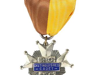 Sterling Silver ROTC Distinguished Cadet Medal Badge, Vintage, WM Schridde Co