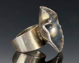 Danish Modern Ring AD Design, Erik Dennung, Jens Andersen Vintage Adjustable