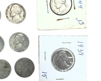 Vintage Jefferson Nickels Lot, Pre-1960 US Coinage, Bulk Collection, 423.3g