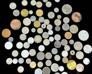 World Coin Lot Unsearched - Circulated Foreign & Domestic Currency Collection