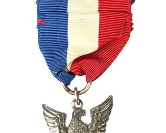 Vintage BSA Boy Scouts Eagle Scout Medal Badge Sterling Silver Robbins Type 3