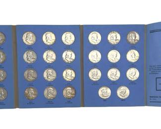 Complete 1948-1963 Benjamin Franklin Half Dollar Collection, Whitman No. 902 Album