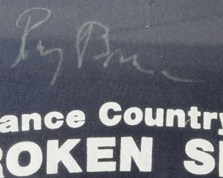 Ray Benson Signed Autograph T-Shirt, Broken Spoke Austin Texas Country Music Memorabilia