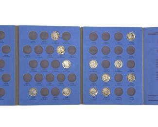 Buffalo Nickel Collection 1913-1938, Whitman No. 9008, Partially Filled