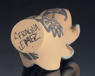 Cindy Fragua Signed Jemez Pueblo Corn Maiden Studio Art Pottery Figurine