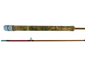 Vintage Uslan Inc Spencer Rod SP 7/3 Split Bamboo Fly Fishing Rod 2-Piece