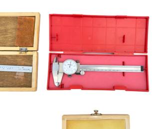 Mitutoyo & Central Forge Machinist Tool Lot - Dial Calipers & Micrometers