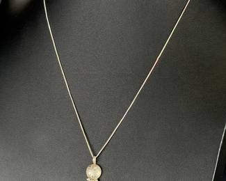 Sterling Silver Southwestern Feather Pendant Necklace 925 Box Chain 20.5"