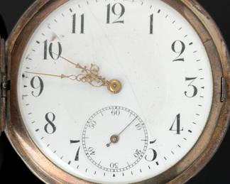 Antique 1897 Diomede Systeme Glashutte Pocket Watch - Swiss 15 Rubis Lever