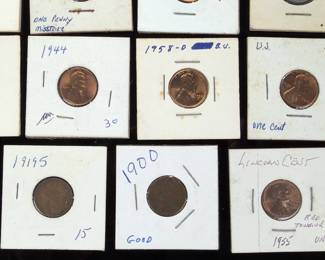 Historic US Coin Collection: Large Cent, Indian Head, 2-Cent, Buffalo Nickel & Lincoln Cents (15 Pcs)
