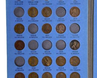 Vintage Lincoln Head Cent Penny Collection 1909-1940, Whitman No. 9004, Partial