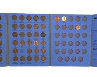 Lincoln Head Cent Penny Collection 1941-Present, Whitman No. 9030, Partial Fill