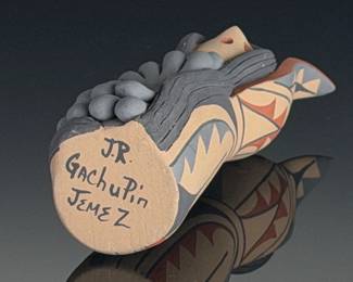 Jemez Pueblo Corn Maiden Pottery Sculpture by Joseph R. Gachupin (JR)