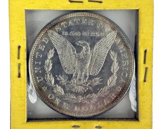 1887 US Morgan Silver Dollar Coin .900 Fine Silver Uncirculated