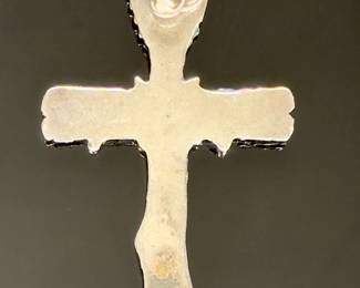 James Avery Sterling Silver Harvest Cross Pendant Wheat Grapes Religious JA STER