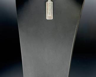 Modernist Sterling Silver Torque Collar Necklace & Hammered Pendant 925
