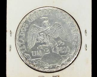 1913 Mexico MO 1 Peso .900 Silver Coin - Key Date Caballito Uncirculated