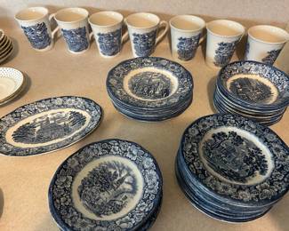 Staffordshire Liberty Blue China
