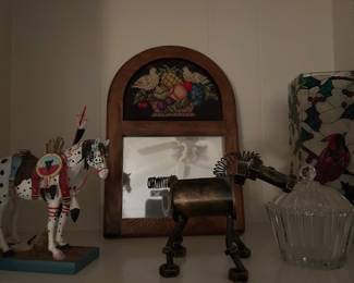 Needlepoint and figurines
